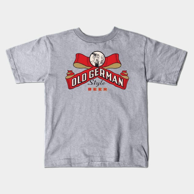 Old German Style Beer Kids T-Shirt by MindsparkCreative